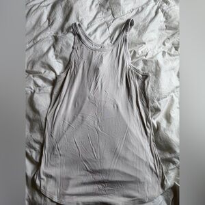 lululemon athletica off white ribbed Scoop Tank